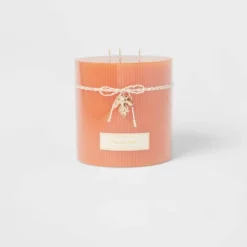 Ribbed Pillar Pumpkin Spice Candle - Threshold™ -IRIS GUEST 0d63d7f3 068b 4568 b0aa dd0d0ee144a9