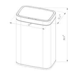 Motion Wastebasket With Liner - Brightroom™ -IRIS GUEST 0e7e13e3 1c51 4968 9797 f05398706d76