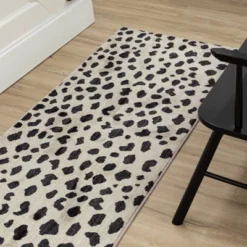 Daffodil Leopard Print Woven Rug - Threshold™ -IRIS GUEST 0efea80e 333d 4d53 ba99 3047838bb320