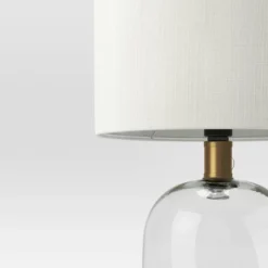 Glass Cylinder Mini Table Lamp With Open Base Clear - Threshold™ -IRIS GUEST 1f14c873 4b74 4c73 a623 c80d2dde31a2
