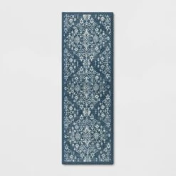 Vintage Print Comfort Rug Blue - Threshold™ -IRIS GUEST 27cfa3a5 387a 437b a65c 003e7fadefea
