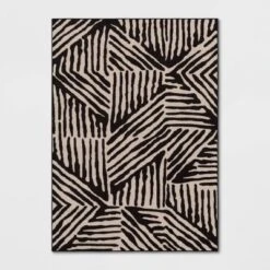 Abstract Lines Rug Black/Tan - Threshold™ 8 Abstract Lines Rug Black/Tan - Threshold™ -IRIS GUEST 2b3b14d6 1781 4d26 a5bb 3e2956f51323