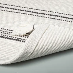 Tonal Stripes Bath Rug Sour Cream/Railroad Gray - Hearth & Hand™ With Magnolia -IRIS GUEST 2f18d171 85d9 4317 8172 0e2d70fef955