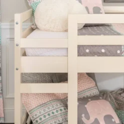 Twin Over Twin Indy Solid Wood Low Bunk Bed - Saracina Home -IRIS GUEST 32ed9e38 4f0a 4624 8239 bbf00adabaf2