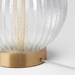 Small Ribbed Glass Lamp Base Clear - Threshold™ -IRIS GUEST 3afd392d 594c 4005 9b08 cc2e50aa3c8c