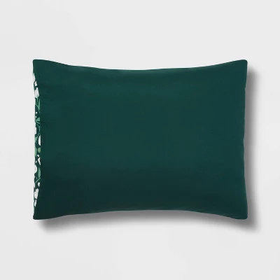 Floral Printed Microfiber Reversible Comforter & Sheets Set Dark Green - Room Essentials™ 5 Floral Printed Microfiber Reversible Comforter & Sheets Set Dark Green - Room Essentials™ - Image 5