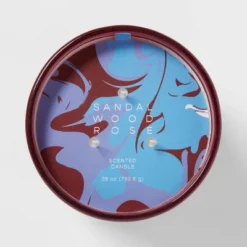 28oz Glass Sandalwood Rose Candle Burgundy - Opalhouse™ -IRIS GUEST 44dfd8e3 508e 4243 a6bb 4bb1c2bed4a3