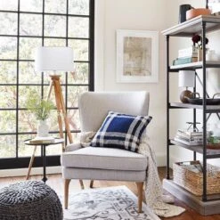 Oak Wood Tripod Floor Lamp Dark Brown - Threshold™ -IRIS GUEST 451eedd8 06bc 43dc bced a0cbcc3d0c93