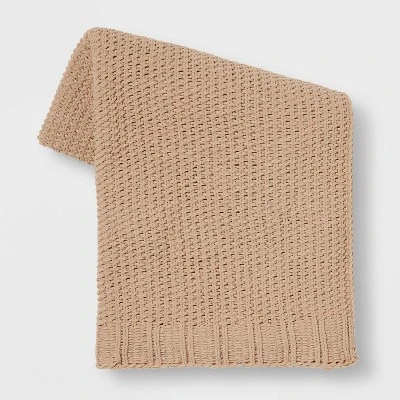 Solid Chenille Knit Throw Blanket - Threshold™ 9 Solid Chenille Knit Throw Blanket - Threshold™ - Image 9