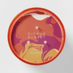 28oz Glass Citrus Sunset Candle Orange - Opalhouse™ -IRIS GUEST 4bdf07e2 b2cc 463f 860e 4f408a4f27bd