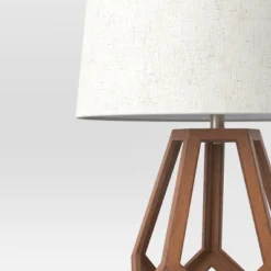 Large Wood Geo Assembled Table Lamp - Threshold™ -IRIS GUEST 4e826a9e 70e6 444a b5c1 561396ae69fb