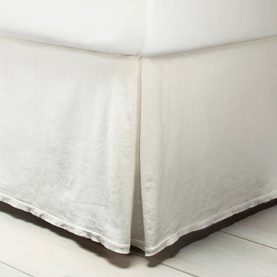 Linen Blend Bedskirt Sour Cream - Hearth & Hand™ With Magnolia 1 Linen Blend Bedskirt Sour Cream - Hearth & Hand™ With Magnolia