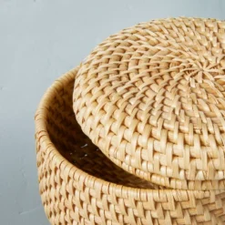 Woven Basket With Lid Natural - Hearth & Hand™ With Magnolia -IRIS GUEST 5771aee5 3de9 4b2d 8eea 1b818536233b