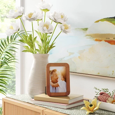 Rounded Corner Medium Wood Single Image Table Frame Brown - Threshold™ 1 Rounded Corner Medium Wood Single Image Table Frame Brown - Threshold™