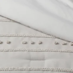 4pc Clipped Stripe Poms Comforter Bedding Set - Threshold™ -IRIS GUEST 6474436f 0746 4a2d 8720 5e4921bc6129