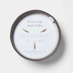 16oz Blackened Bowl Ceramic With Multi Woodwick And Dustcover Honeycrisp Apple Cider Candle Black - Threshold™ -IRIS GUEST 662f18f4 1b1d 4e09 b36e c380ba647f31