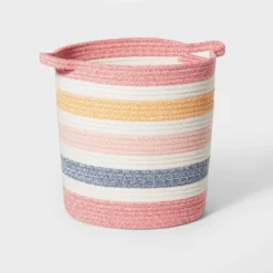 Striped Coiled Rope Kids' Storage Bin - Pillowfort™ 14 Striped Coiled Rope Kids' Storage Bin - Pillowfort™ -IRIS GUEST 80881529 d51b 4276 9202 2ce79d31daa0