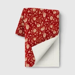Mini Pumpkin Printed Plush With Shearling Reverse Throw Blanket - Threshold™ -IRIS GUEST 9af20451 1dcd 4285 8a02 b43468ab2226