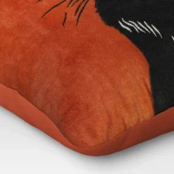 Fierce Cat Applique Cotton Velvet Square Halloween Throw Pillow - Threshold™ -IRIS GUEST a42b8619 8be8 49c8 b26e d8937eea5670