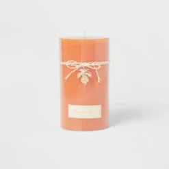 Ribbed Pillar Pumpkin Spice Candle - Threshold™ -IRIS GUEST a8a389a8 2349 43df a3c7 57f94581f426
