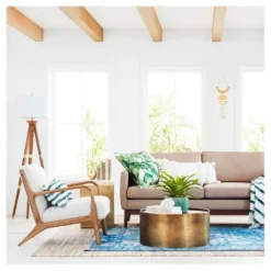 Oak Wood Tripod Floor Lamp Dark Brown - Threshold™ -IRIS GUEST b186c1da ecf2 4f12 8b8d 1b1894f1a5c5