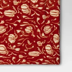 Mini Pumpkin Printed Plush With Shearling Reverse Throw Blanket - Threshold™ -IRIS GUEST b60a419a 1e21 4dc8 bddb 5d71211cccc0