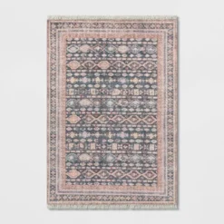 Alexandra Floral Printed Border Persian Rug Blush - Opalhouse™ -IRIS GUEST b64cccec 5c26 44cb bb19 1be2036f9757