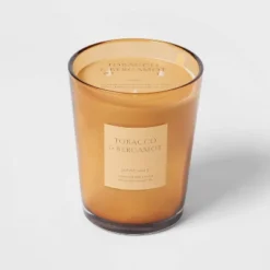 Colored Vase Glass With Dustcover Tobacco And Bergamot Candle Yellow - Threshold™ 11 Colored Vase Glass With Dustcover Tobacco And Bergamot Candle Yellow - Threshold™ -IRIS GUEST b93280db 41cc 4916 9fbe 5bb9cb7d18d7