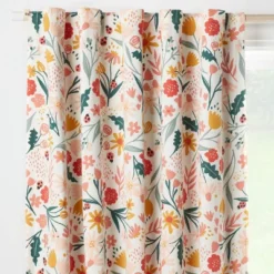 In The Garden Full Printed Blackout Kids' Curtain Panel - Pillowfort™ -IRIS GUEST c779c679 0ab7 454a 9d62 8f3ad141a7bd