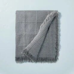 Textured Grid Lines Dobby Throw Blanket - Hearth & Hand™ With Magnolia -IRIS GUEST cb98a223 dc0e 4790 9502 b7110d4862ba