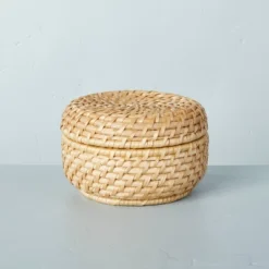 Woven Basket With Lid Natural - Hearth & Hand™ With Magnolia -IRIS GUEST cd13636c be60 427b b7e0 6ad52733400f