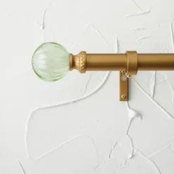 Faux Jade Ball Curtain Rod Brass - Opalhouse™ Designed With Jungalow™ -IRIS GUEST d7507ef0 fa5a 4b13 920f 0c72746f2e61