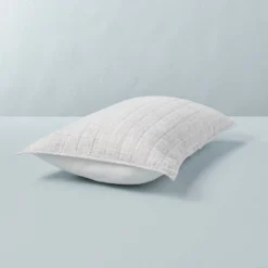 Channel Stitch Heathered Pillow Sham - Hearth & Hand™ With Magnolia -IRIS GUEST da80ecdb e440 4f76 a5b6 243d899f0c7d