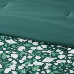 Floral Printed Microfiber Reversible Comforter & Sheets Set Dark Green - Room Essentials™ 9 Floral Printed Microfiber Reversible Comforter & Sheets Set Dark Green - Room Essentials™ -IRIS GUEST df79204e d53f 4796 9fc1 6fecf011d658