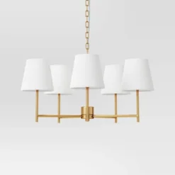 5 Arm Shaded Chandelier - Threshold™ -IRIS GUEST e5927df8 27d0 4939 bb95 f495fe88f184