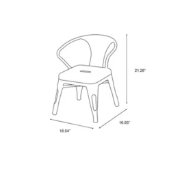 Set Of 2 Harper & Hudson Kids' Metal Activity Chairs - ACEssentials -IRIS GUEST e7185e2c 790c 4477 ab1f bdc95d67ad72