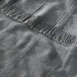 Textured Grid Lines Dobby Throw Blanket - Hearth & Hand™ With Magnolia -IRIS GUEST e8048617 749c 40ae a4c6 0e6357377f48