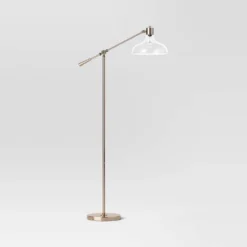 Crosby Bell Floor Lamp Brass With Glass Shade - Threshold™ -IRIS GUEST eb367416 a3d2 4943 97b2 f49933c229bb